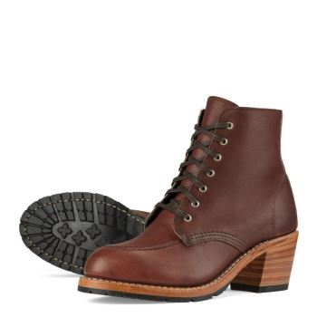 Red Wing Clara Heeled Boot in Amber Harness Leather Laarzen Dames DonkerBruin - 3406